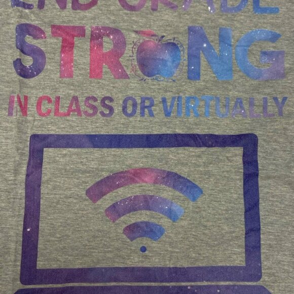 Second Grade Strong -- Adult 2XL NOS Gray T-Shirt - Picture 2 of 6